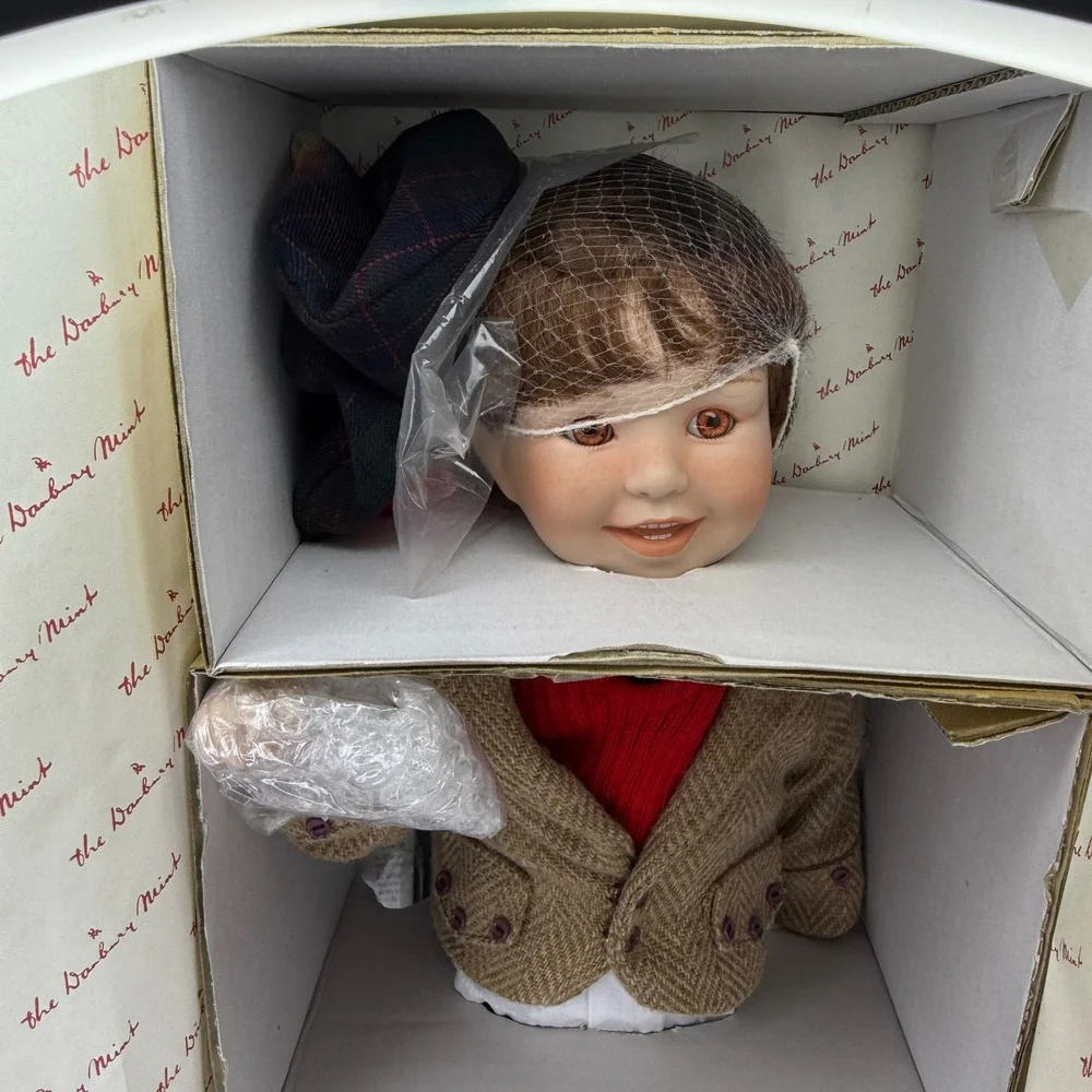 Colin Porcelain‎ Doll by Karen Scott Danbury Mint 1995 NIB Vintage Collector COA